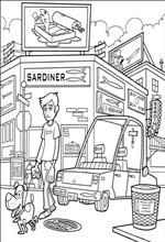 coloring page Cloudy with a Chance of Meatballs
